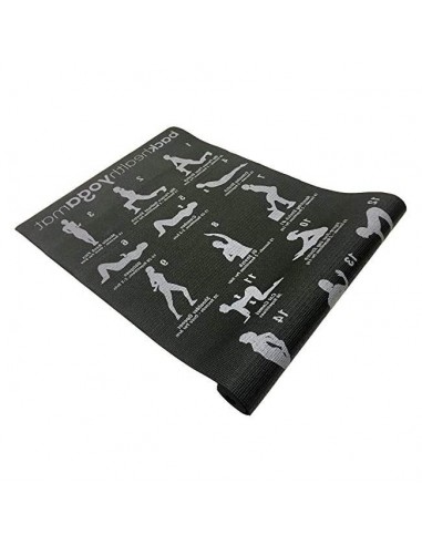 Mat de yoga 5 mm negro con Diseño